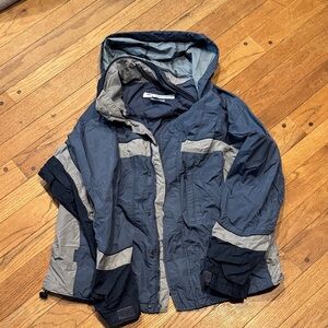 Columbia Sportswear Vintage 3-in-1 Jacket | Blue Gray Waterproof Hooded Parka